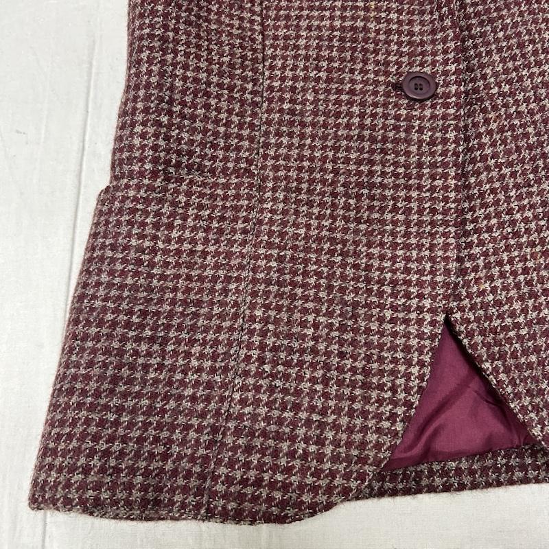 クリスチャンディオール Christian Dior ジャケット、上着 ジャケット、ブレザー pret-a-porter プレタポルテ 千鳥ツイードジャケット シングルテーラードジャケット M 千鳥格子 えんじ / ワインレッド / dark red レディース USED 古着 中古 50154672