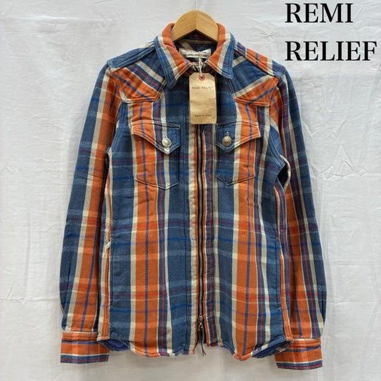レミ レリーフ REMI RELIEF ジャケット、上着 ジャンパー、ブルゾン ウエスタン ジップアップ CPO シャツ ジャケット コンチョボタン M チェック マルチカラー / マルチカラー / multicolor メンズ USED 古着 中古 50154673