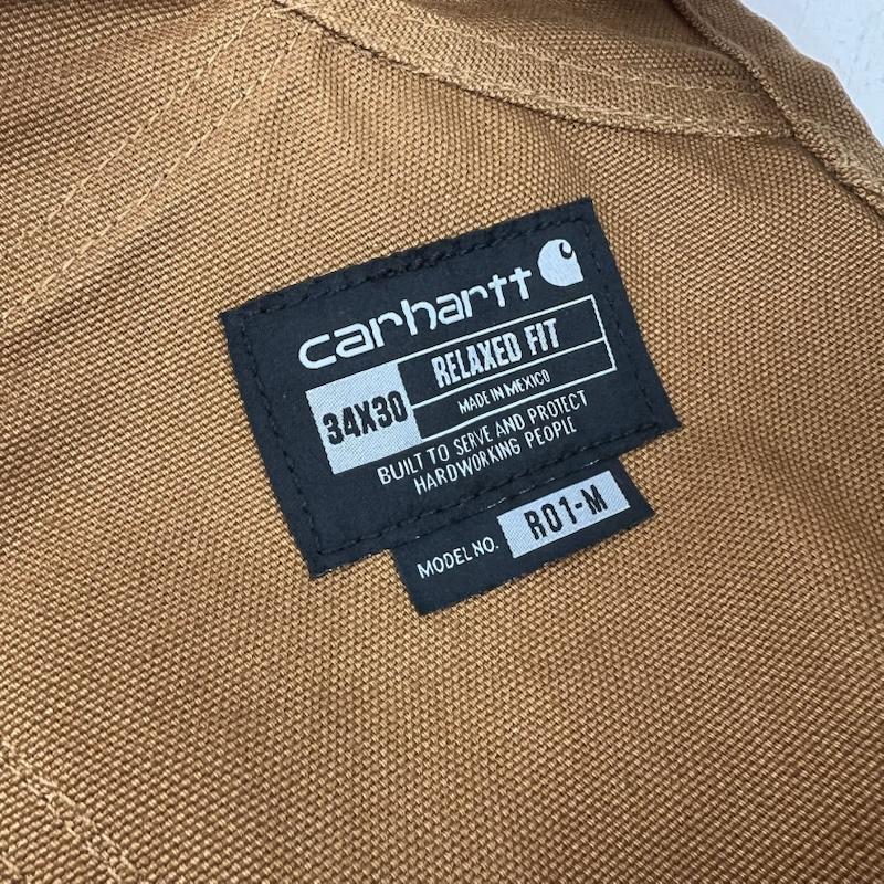 カーハート Carhartt サロペット・オーバーオール サロペット、オーバーオール ダブルニー オーバーオール リラックスフィット ダック ビブ 34 茶 / ブラウン / brown メンズ USED 古着 中古 50154674