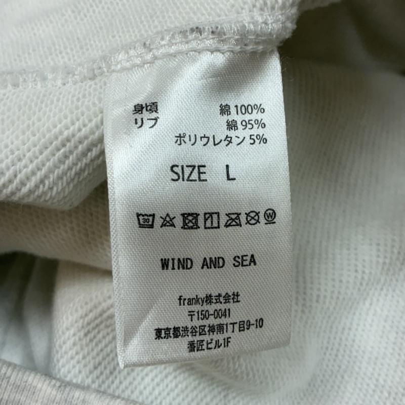 ウィンダンシー WIND AND SEA トレーナー 長袖 WDS-O-SIG-24-Q1-CS-03 プルオーバー ハーフジップ スウェット トレーナー L ロゴ、文字 X プリント 灰 / グレー / gray メンズ USED 古着 中古 50154682