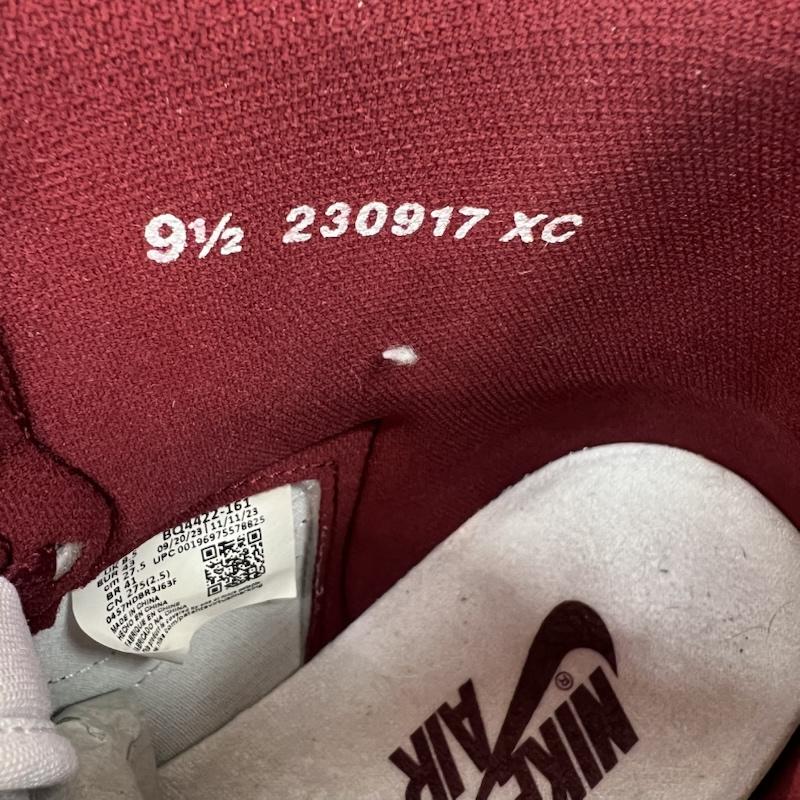 ナイキ NIKE スニーカー スニーカー AIR JORDAN 1 HIGH 85  METALLIC BURGUNDY  BQ4422-161 エア ジョーダン ハイ 27.5cm 白 / ホワイト / white X 赤 / レッド / red メンズ USED 古着 中古 50154683
