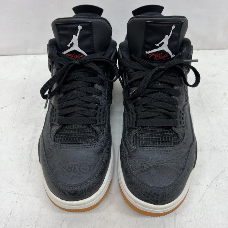 ナイキ NIKE スニーカー スニーカー AIR JORDAN 4 RETRO  LASER BLACK GUM  CI1184-001 27.5cm 黒 / ブラック / black メンズ USED 古着 中古 50154688