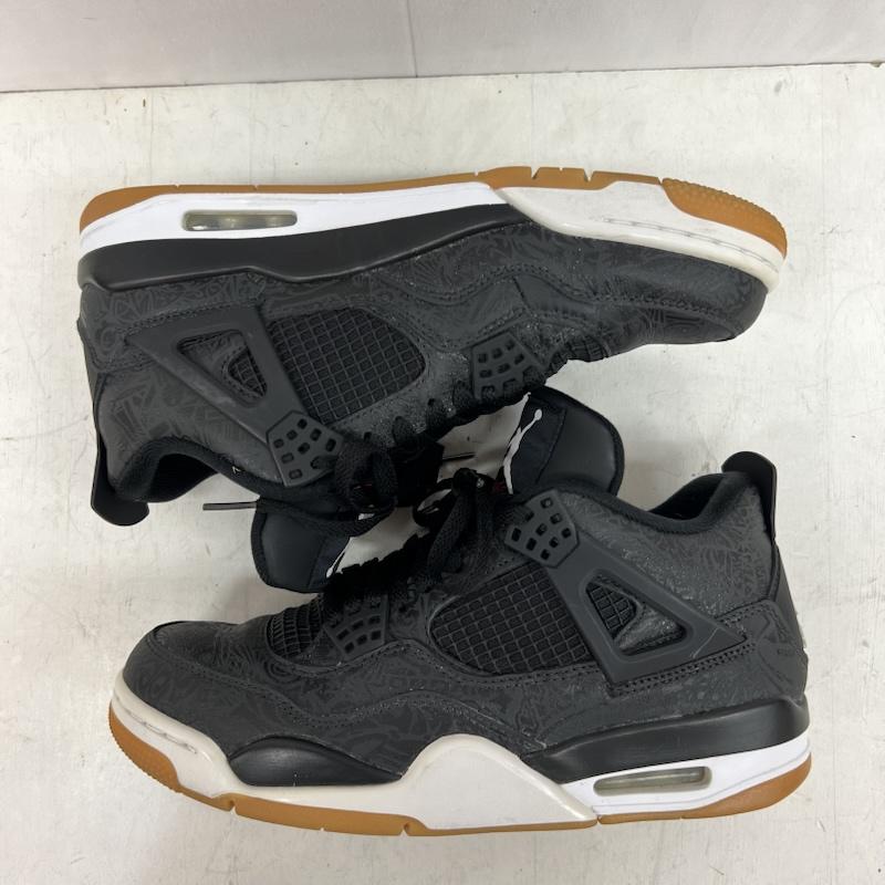 ナイキ NIKE スニーカー スニーカー AIR JORDAN 4 RETRO  LASER BLACK GUM  CI1184-001 27.5cm 黒 / ブラック / black メンズ USED 古着 中古 50154688