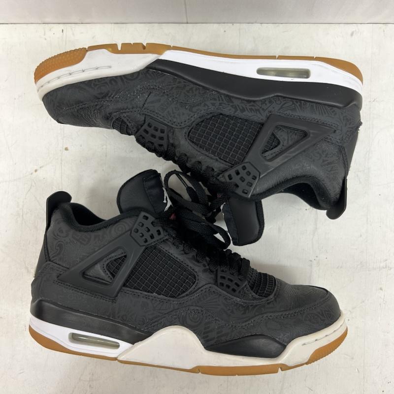 ナイキ NIKE スニーカー スニーカー AIR JORDAN 4 RETRO  LASER BLACK GUM  CI1184-001 27.5cm 黒 / ブラック / black メンズ USED 古着 中古 50154688