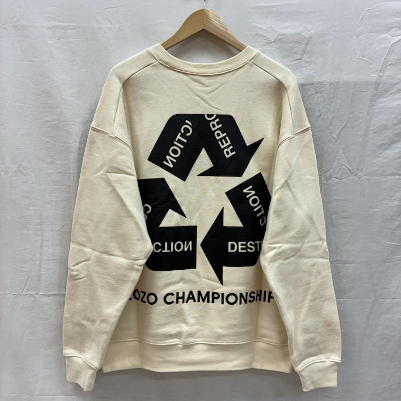 キャプテンズヘルム Captains Helm トレーナー 長袖 23ss SWING CYCLE LOGO CREW SWEAT クルーネック スウェット トレーナー CHG23-SS T02 L ロゴ、文字 X プリント オフホワイト / オフホワイト / メンズ USED 古着 中古 50154689