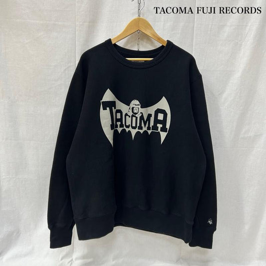 タコマ フジ レコード TACOMA FUJI RECORDS トレーナー 長袖 BEAUTY&YOUTH別注 ヴァンパイア イン タコマ クルーネックスウェット 裏起毛 L キャラクター X ロゴ、文字 黒 / ブラック / black メンズ USED 古着 中古 50154695
