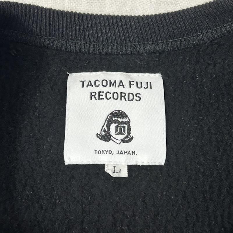 タコマ フジ レコード TACOMA FUJI RECORDS トレーナー 長袖 BEAUTY&YOUTH別注 ヴァンパイア イン タコマ クルーネックスウェット 裏起毛 L キャラクター X ロゴ、文字 黒 / ブラック / black メンズ USED 古着 中古 50154695