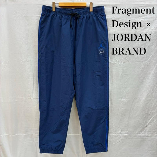 ナイキ NIKE ボトムス ボトムス エアジョーダン FRAGMENT DESIGN フラグメント DA2979-414 ナイロン ウーブン パンツ XXL ロゴ、文字 紺 / ネイビー / navy X 青 / ブルー / blue メンズ USED 古着 中古 50154697