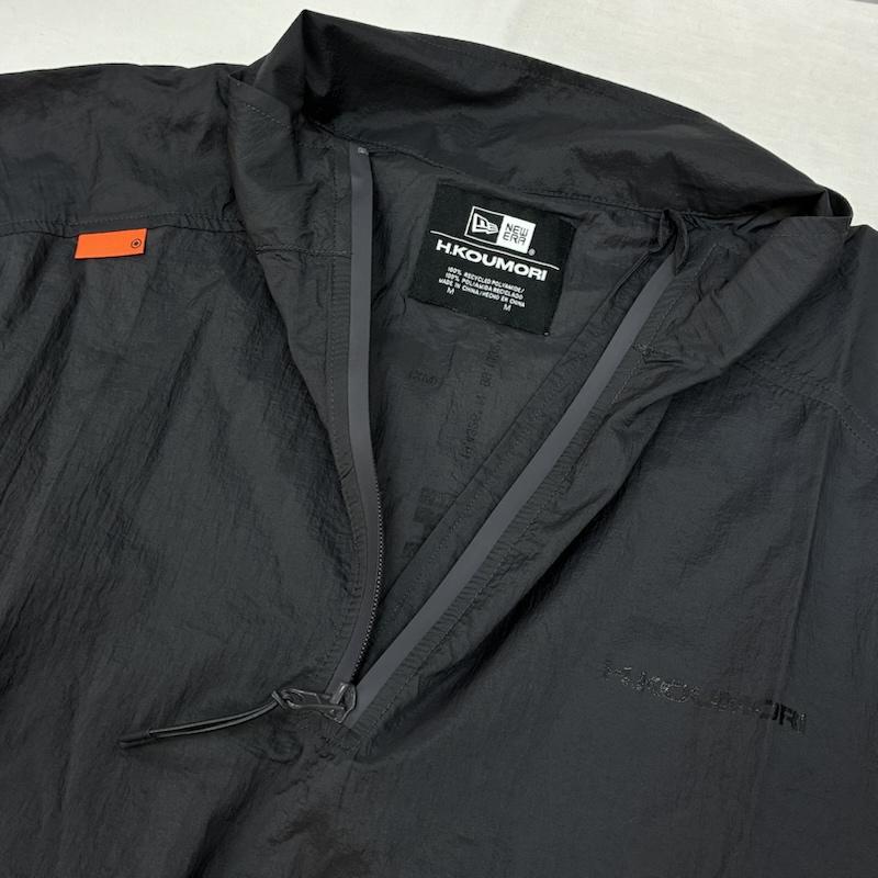 ニューエラ NEW ERA ジャケット、上着 ジャンパー、ブルゾン Hermanos Koumori エルマノスコウモリ 24AW ナイロン トラックジャケット Nylon Track Jacket NE-2663 M ロゴ、文字 灰 / グレー / gray X 橙 / オレンジ / orange メンズ USED 古着 中古 50154702