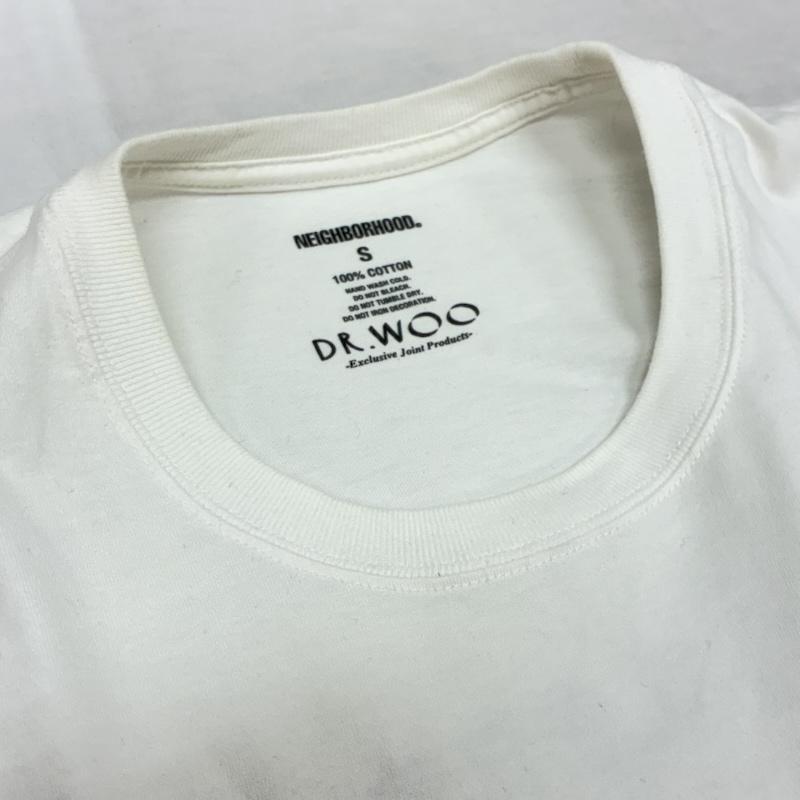 ネイバーフッド NEIGHBORHOOD Tシャツ 半袖 22ss DR.WOO ドクターウー コラボ タトゥー グラフィック Tシャツ S ロゴ、文字 X プリント 白 / ホワイト / white メンズ USED 古着 中古 50154703