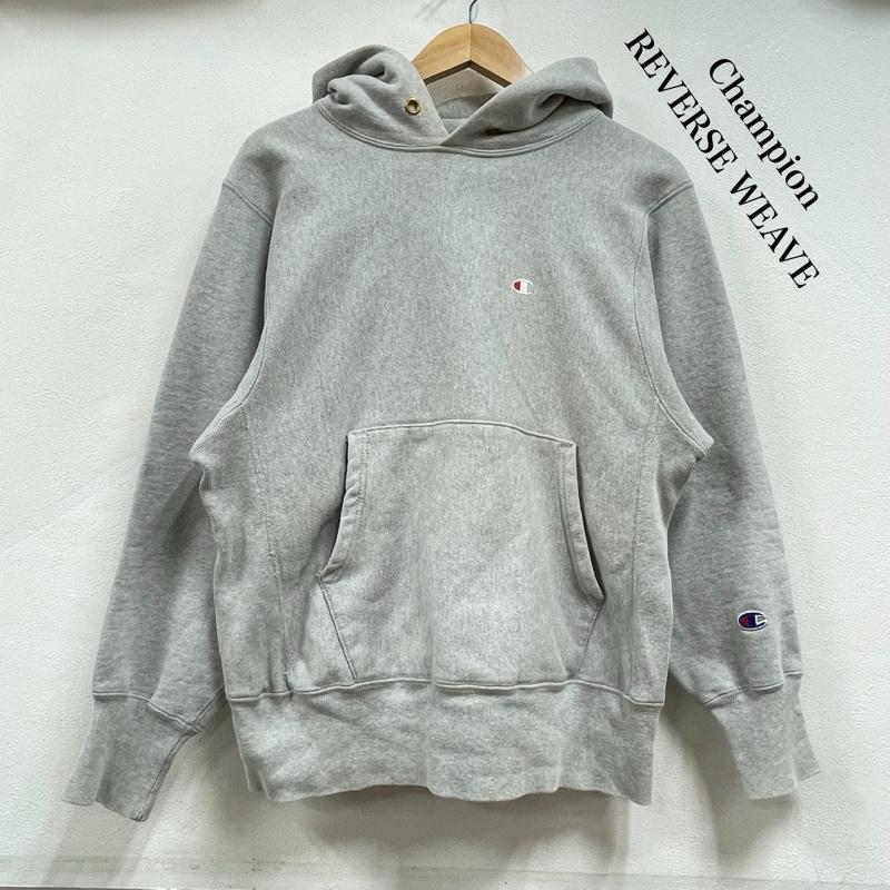 チャンピオン Champion パーカー 長袖 90 s REVERSEWEAVE リバースウィーブ スウェット パーカー USA製 目つき ヴィンテージ M 無地 X ワンポイント X ロゴ、文字 X 刺繍 灰 / グレー / gray メンズ USED 古着 中古 50154713