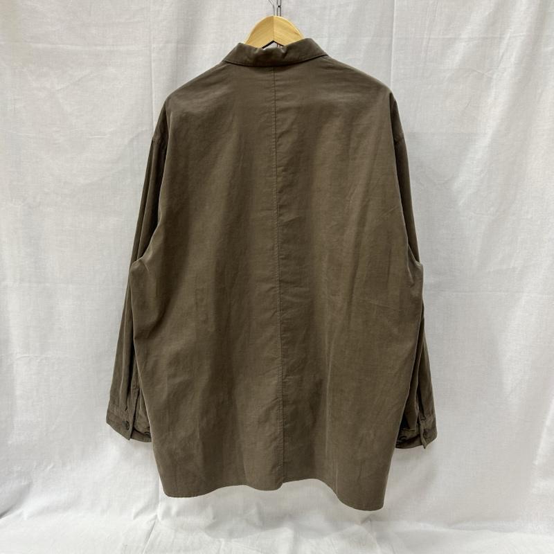 スティーブンアラン Steven Alan シャツ、ブラウス 長袖 コーデュロイ長袖シャツ くすみカラー 8111-1-491123 サイドスリット L 無地 グレージュ / グレージュ / メンズ USED 古着 中古 50154721