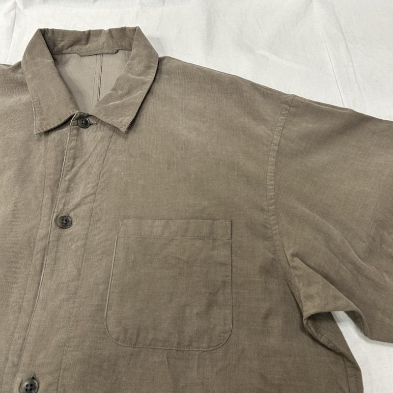 スティーブンアラン Steven Alan シャツ、ブラウス 長袖 コーデュロイ長袖シャツ くすみカラー 8111-1-491123 サイドスリット L 無地 グレージュ / グレージュ / メンズ USED 古着 中古 50154721