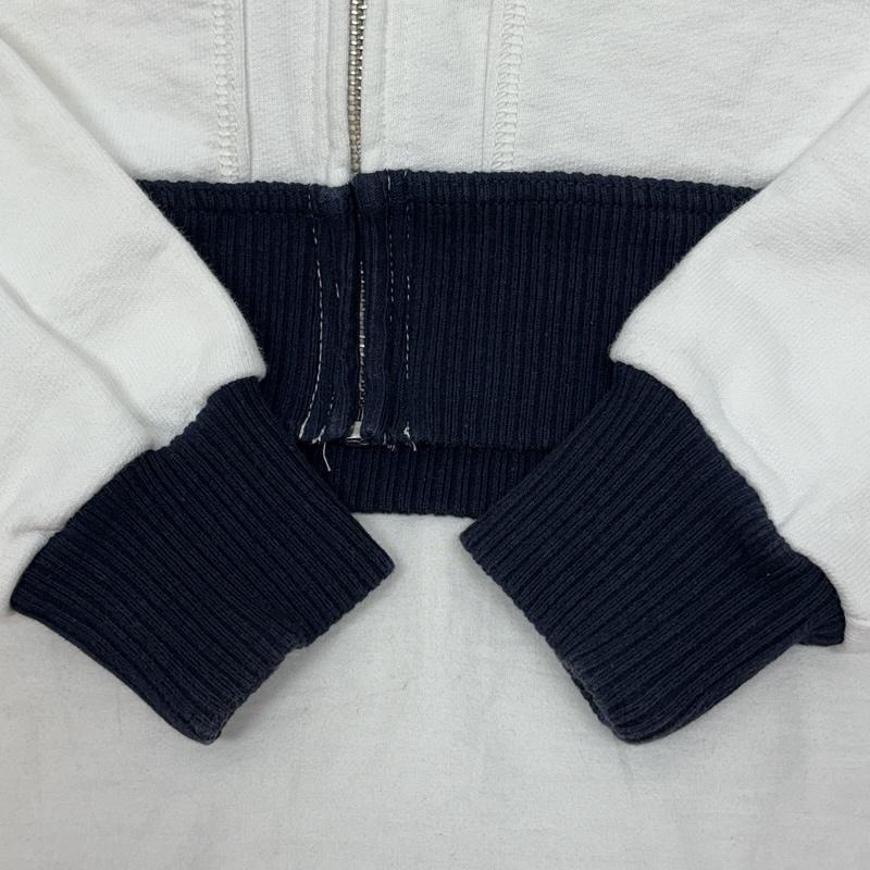 ラッツ RATS ジャケット、上着 ジャンパー、ブルゾン 18RTC-0304 ZIP UP TRIM SWEAT ロゴ ジップアップ ヘビー スウェット ジャケット セパポケ M 白 / ホワイト / white X 紺 / ネイビー / navy メンズ USED 古着 中古 50154723