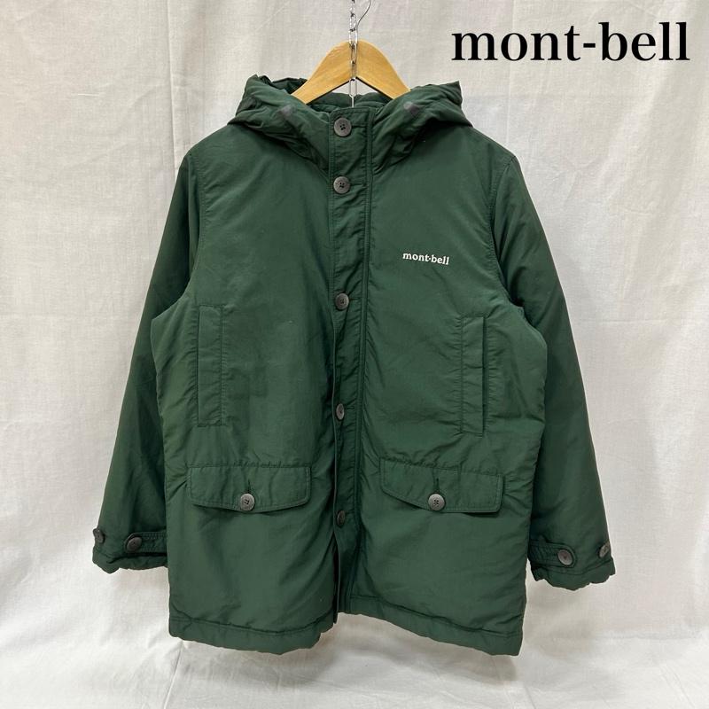 モンベル mont-bell コート ダウンコート ダウン ハスキーコート 1101515 グリーン 160cm 無地 緑 / グリーン / green ボーイズ USED 古着 中古 50154728