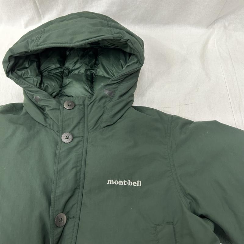 モンベル mont-bell コート ダウンコート ダウン ハスキーコート 1101515 グリーン 160cm 無地 緑 / グリーン / green ボーイズ USED 古着 中古 50154728