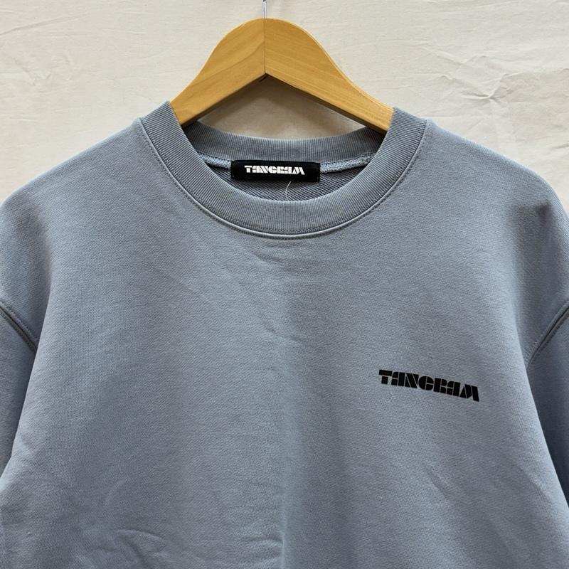 古着 USED トレーナー 長袖 TANGRAM タングラム バックロゴ クルーネック スウェット トレーナー TGA-MT68 M 水色 / ライトブルー / メンズ USED 古着 中古 50154729