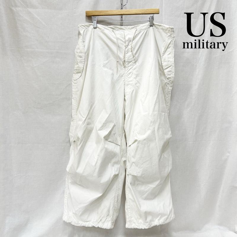 ミリタリー ミリタリー ボトムス ボトムス US 米軍 スノーカモパンツ 90S カーゴパンツ オーバーパンツ Medium short M 無地 白 / ホワイト / white メンズ USED 古着 中古 50154733