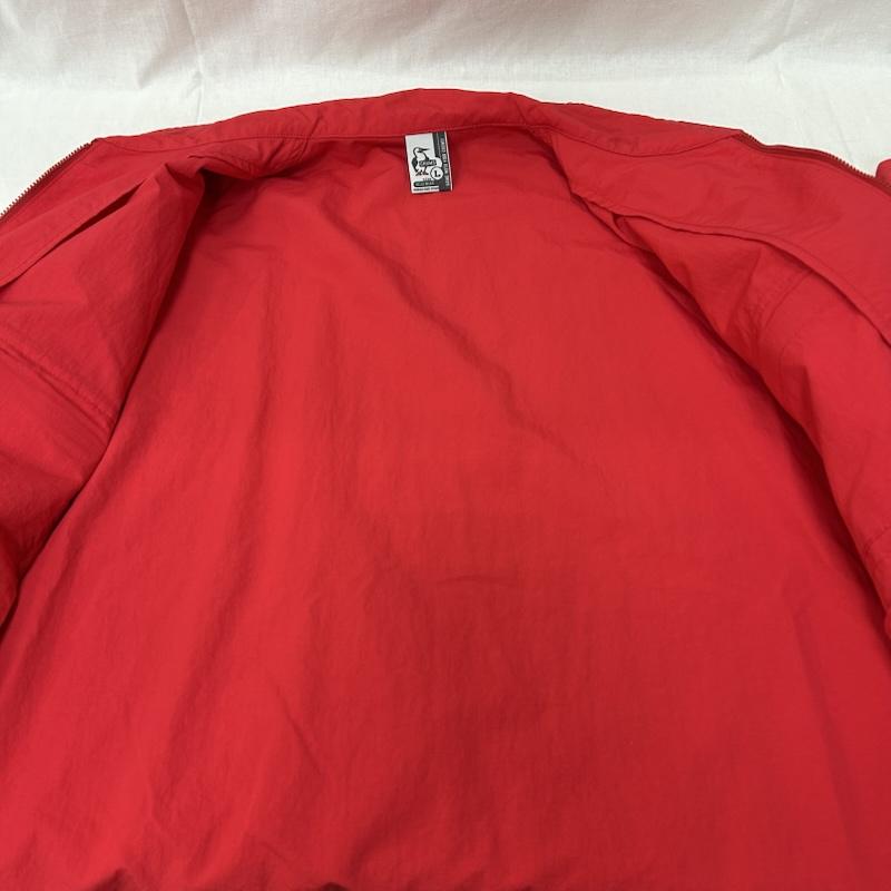 チャムス CHUMS ジャケット、上着 ジャンパー、ブルゾン キャンプフィールドショートジャケット ナイロンジャケット Camp Field Short Jacket CH04-1292 L 無地 X ワンポイント 赤 / レッド / red メンズ USED 古着 中古 50154747