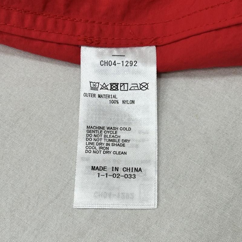 チャムス CHUMS ジャケット、上着 ジャンパー、ブルゾン キャンプフィールドショートジャケット ナイロンジャケット Camp Field Short Jacket CH04-1292 L 無地 X ワンポイント 赤 / レッド / red メンズ USED 古着 中古 50154747