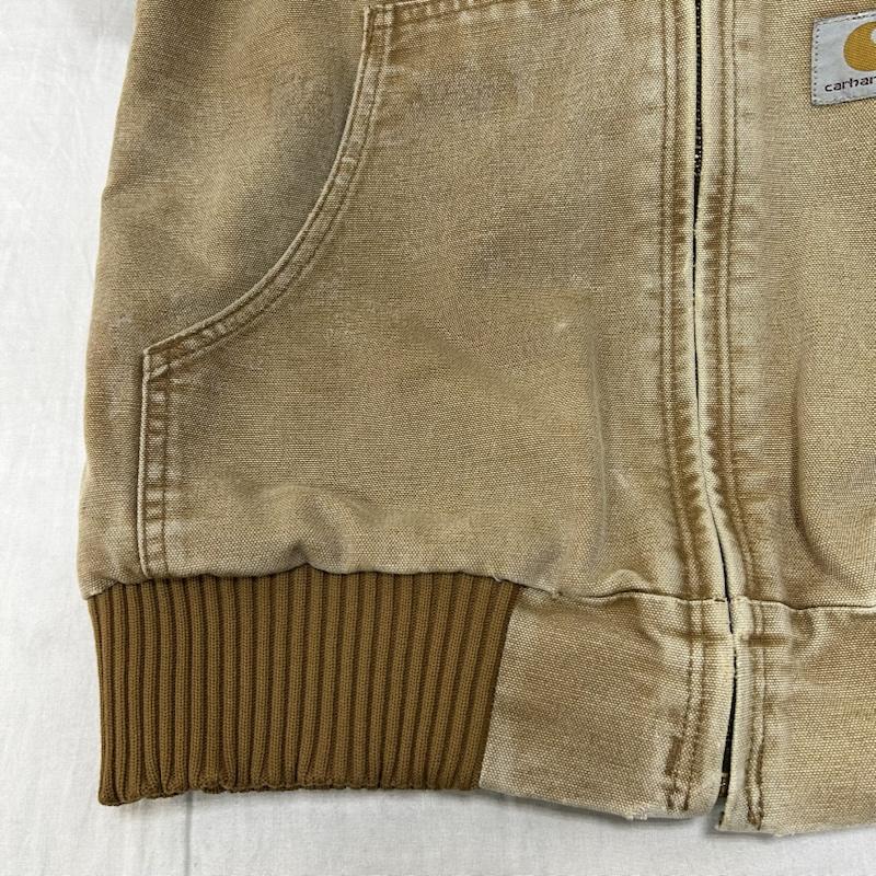 カーハート Carhartt ジャケット、上着 ジャンパー、ブルゾン アクティブジャケット フーデッドジャケット ベージュ - 無地 X ロゴ、文字 ベージュ / ベージュ / beige X 茶 / ブラウン / brown レディース USED 古着 中古 50154751