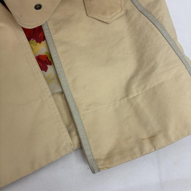 ディーゼル DIESEL コート トレンチコート トレンチ レトロ コットンコート 花柄裏地 くすみイエロー XS レディース USED 古着 中古 50154764
