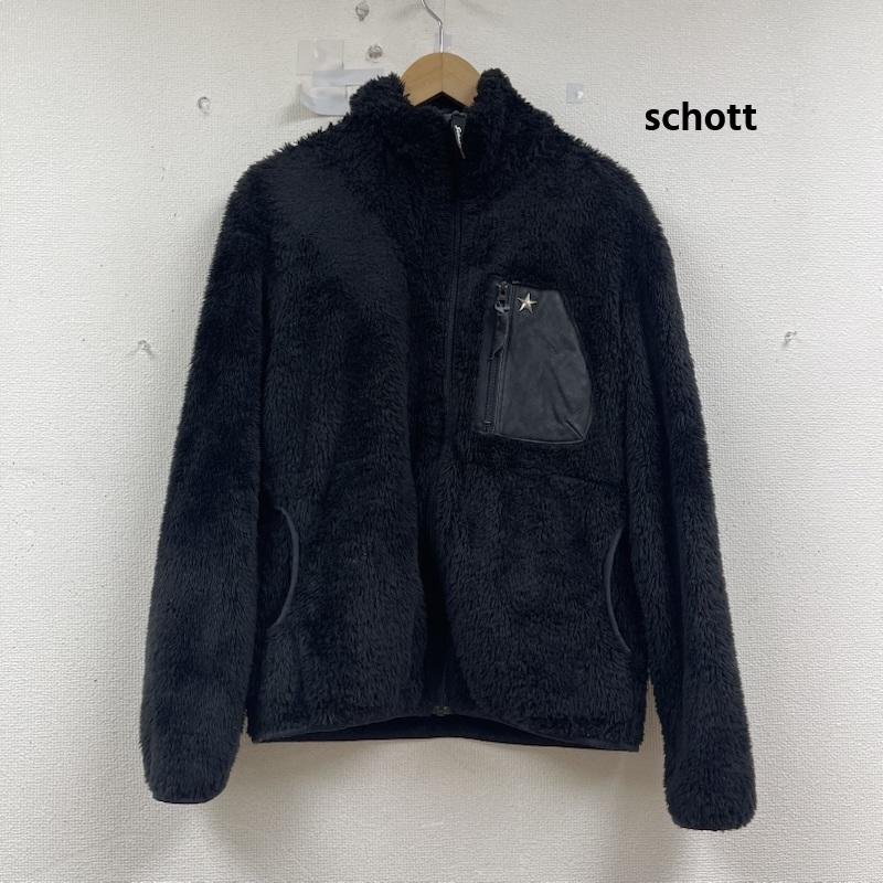 ショット schott ジャケット、上着 ジャンパー、ブルゾン レザー ポケットフリース ジャケット 3192042 S 黒 / ブラック / black メンズ USED 古着 中古 50154768