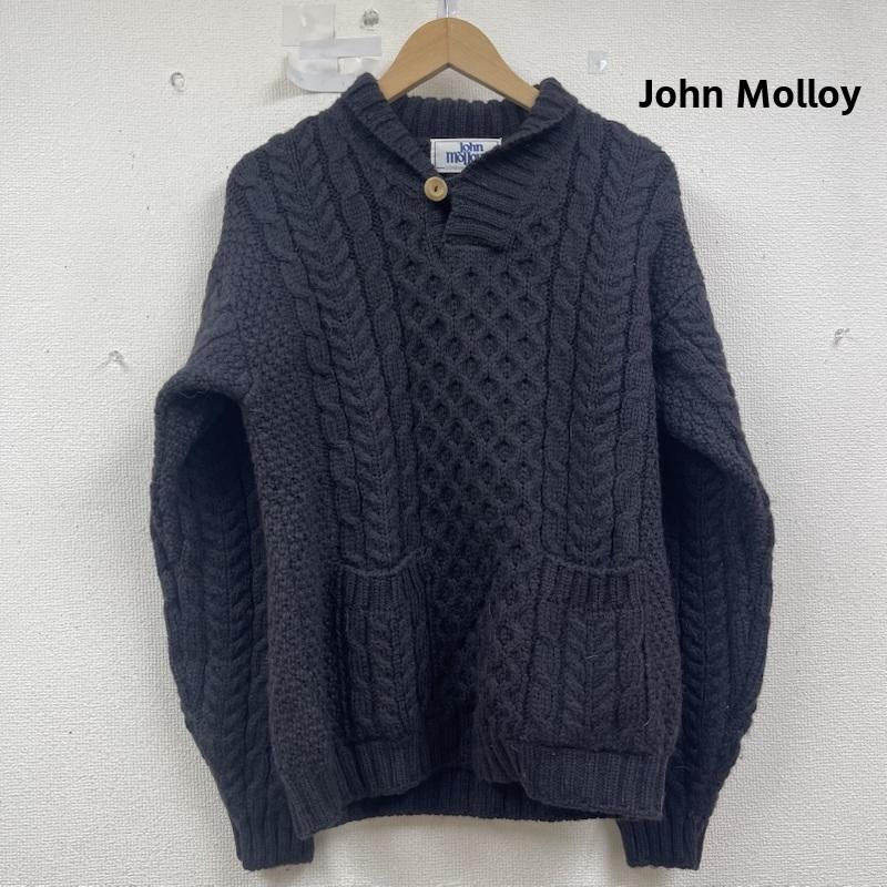 ジョンモロイ John Molloy ニット、セーター 長袖 ヴィンテージ アラン ニット フィッシャーマン セーター 黒 / ブラック / black メンズ USED 古着 中古 50154771