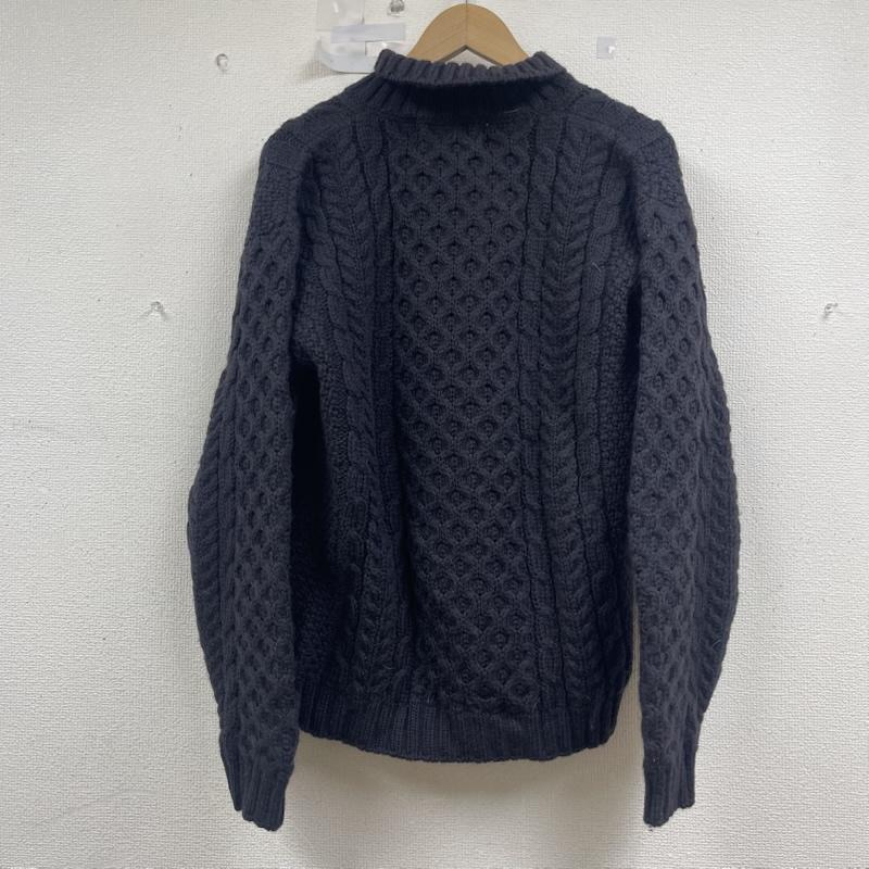 ジョンモロイ John Molloy ニット、セーター 長袖 ヴィンテージ アラン ニット フィッシャーマン セーター 黒 / ブラック / black メンズ USED 古着 中古 50154771