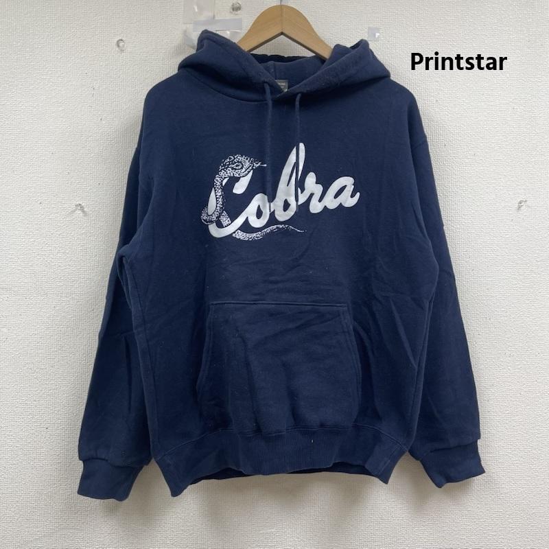 古着 USED パーカー 長袖 Printstar HI TONE プリンタブル Cobra プルオーバー パーカー S 紺 / ネイビー / navy メンズ USED 古着 中古 50154775