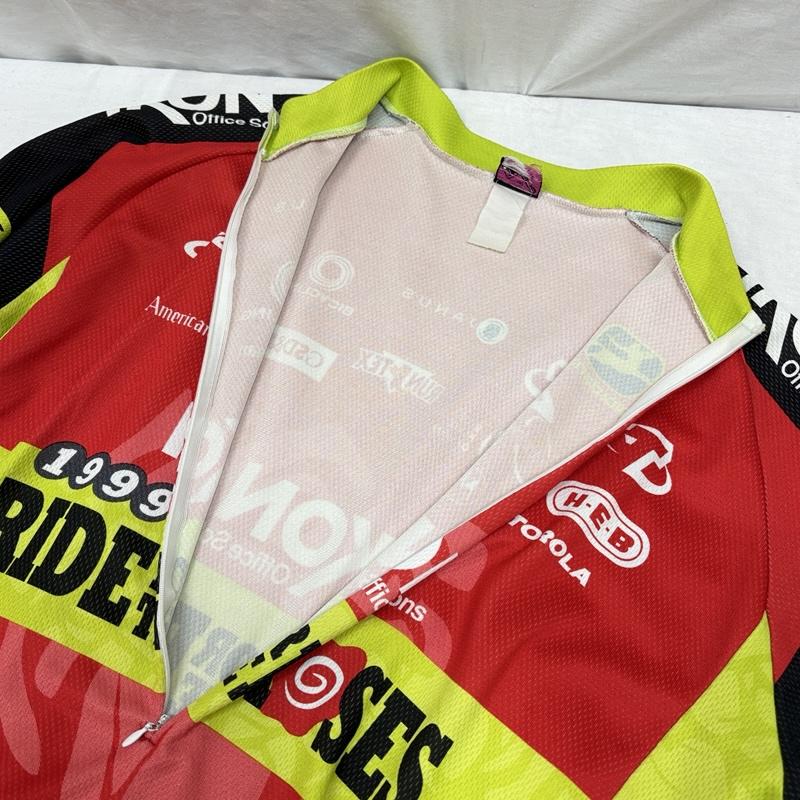 古着 USED Tシャツ 半袖 GIORDANA 90年代 イタリア製 企業ロゴ ハーフジップ プルオーバー サイクル ジャージ Tシャツ - 総柄 メンズ USED 古着 中古 50154780