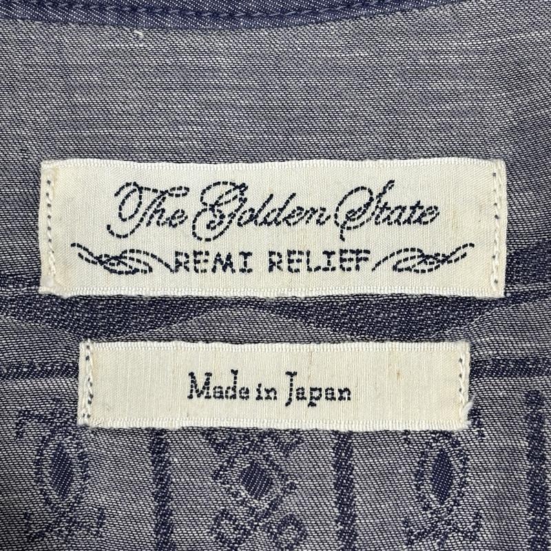 レミ レリーフ REMI RELIEF シャツ、ブラウス 長袖 キュプラ コットン リネン ペイズリー 総柄 長袖 シャツ S メンズ USED 古着 中古 50154784
