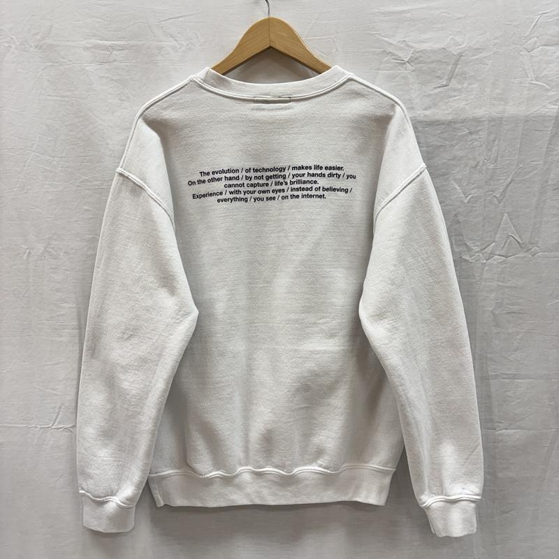 キャプテンズヘルム Captains Helm トレーナー 長袖 18SS TECHNOLOGY CREW SWEAT テクノロジー ロゴ クルーネック スウェット トレーナー M 白 / ホワイト / white メンズ USED 古着 中古 50154785