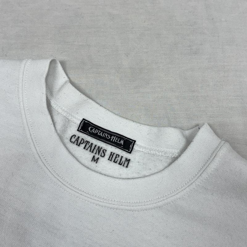 キャプテンズヘルム Captains Helm トレーナー 長袖 18SS TECHNOLOGY CREW SWEAT テクノロジー ロゴ クルーネック スウェット トレーナー M 白 / ホワイト / white メンズ USED 古着 中古 50154785
