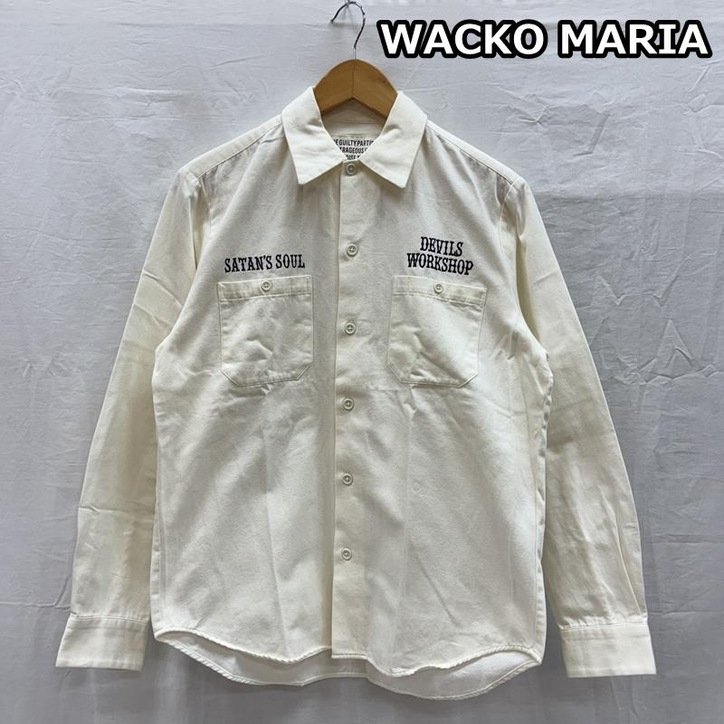 ワコマリア WACKO MARIA シャツ、ブラウス 長袖 SATAN S SOUL DEVIL S WORKSHOP 長袖 ワーク シャツ S メンズ USED 古着 中古 50154788