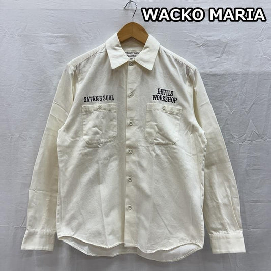 ワコマリア WACKO MARIA シャツ、ブラウス 長袖 SATAN S SOUL DEVIL S WORKSHOP 長袖 ワーク シャツ S メンズ USED 古着 中古 50154788