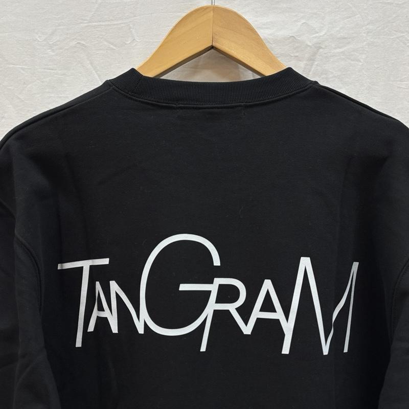 古着 USED トレーナー 長袖 TANGRAM タングラム ロゴ プリント クルーネック スウェット トレーナー TGA-MT46 M 黒 / ブラック / black メンズ USED 古着 中古 50154791