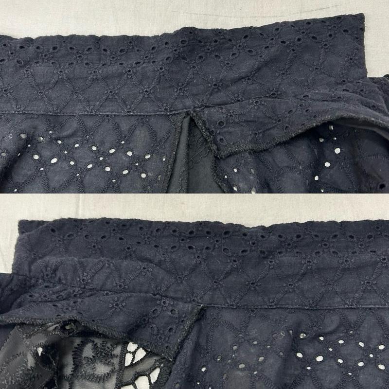 フリーダ Freada シャツ、ブラウス 長袖 パッチワークレースシャツ black レースジャケット - 刺繍 X レース柄 黒 / ブラック / black レディース USED 古着 中古 50154816