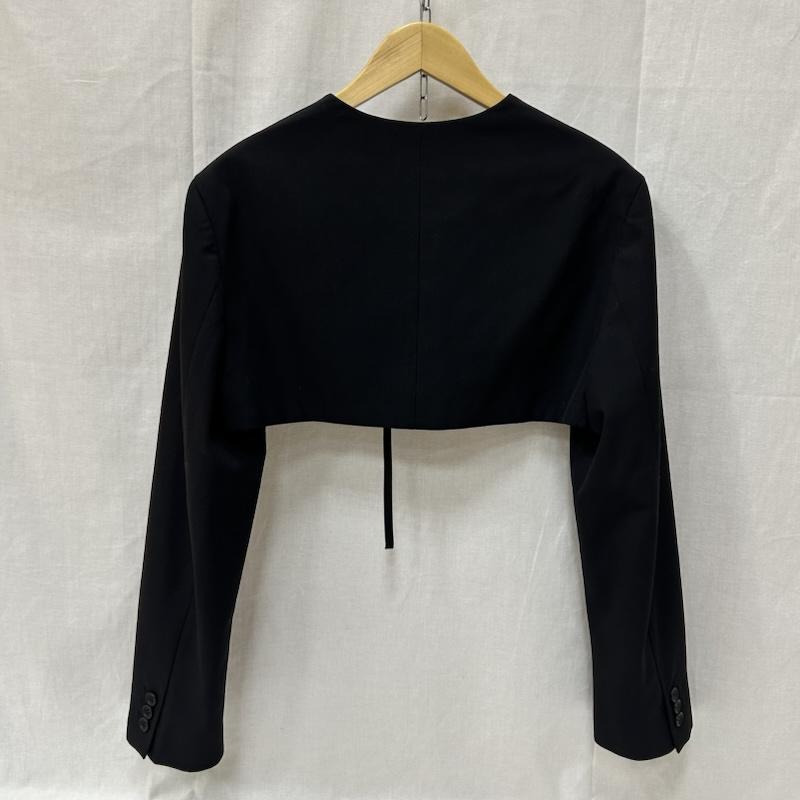 クラネ CLANE ジャケット、上着 ジャケット、ブレザー ストラップデザインショートジャケット STRAP DESIGN SHORT JACKET 12103-0422 FREE 無地 黒 / ブラック / black レディース USED 古着 中古 50154819