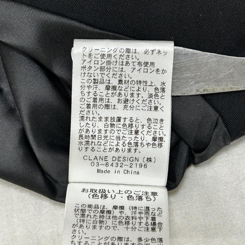 クラネ CLANE ジャケット、上着 ジャケット、ブレザー ストラップデザインショートジャケット STRAP DESIGN SHORT JACKET 12103-0422 FREE 無地 黒 / ブラック / black レディース USED 古着 中古 50154819
