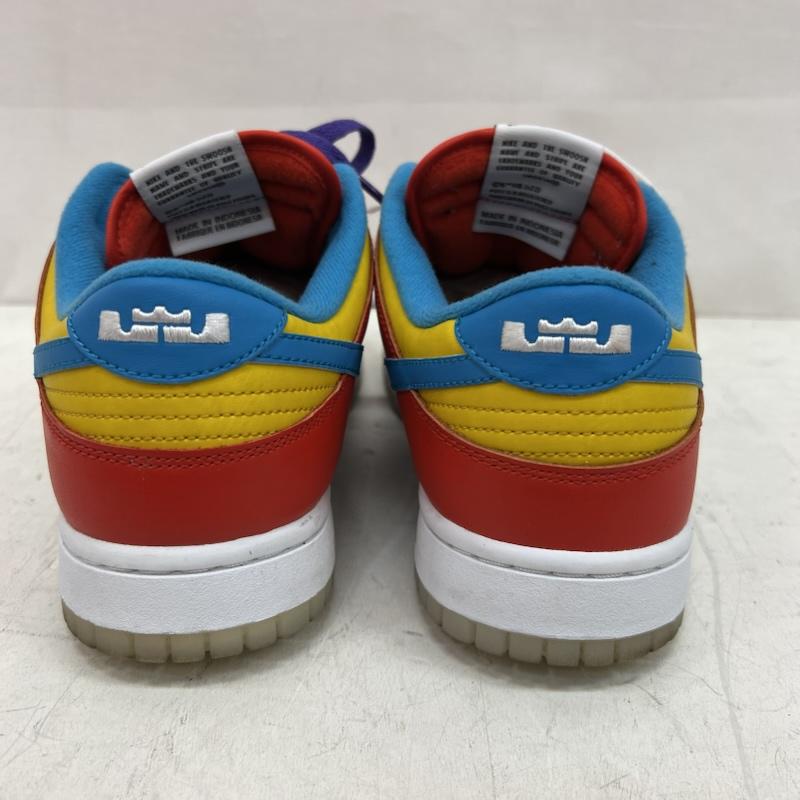 ナイキ NIKE スニーカー スニーカー LEBRON JAMES × DUNK LOW FRUITY PEBBLES DH8009-600 ダンクロー 27.5cm メンズ USED 古着 中古 50154836