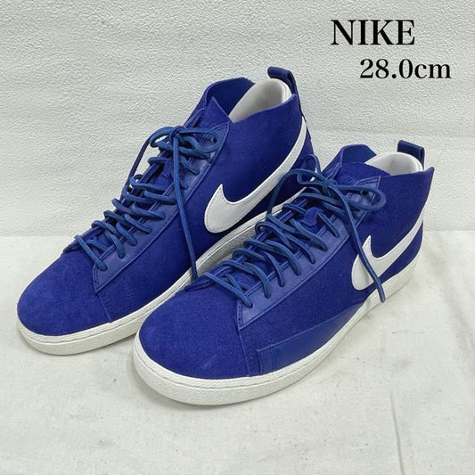ナイキ NIKE スニーカー スニーカー BLAZER CHUKKA ブレザー チャッカ カップソール テッククラフト スウェード スニーカー 28.0cm ロゴ、文字 青 / ブルー / blue X 白 / ホワイト / white メンズ USED 古着 中古 50154841