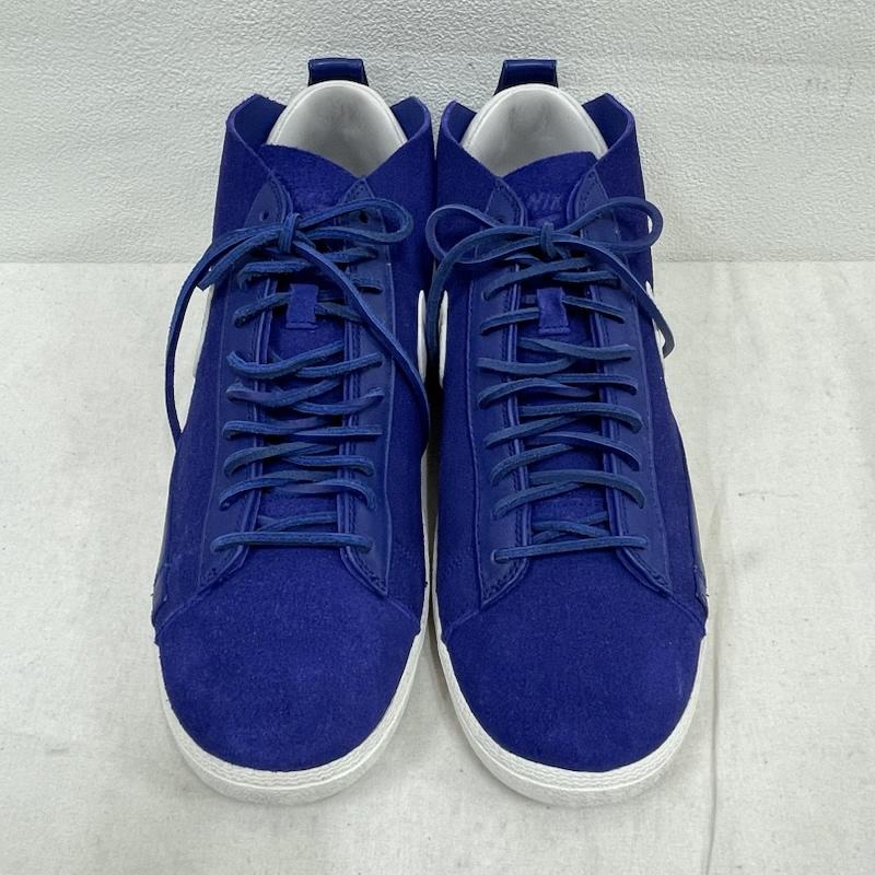 ナイキ NIKE スニーカー スニーカー BLAZER CHUKKA ブレザー チャッカ カップソール テッククラフト スウェード スニーカー 28.0cm ロゴ、文字 青 / ブルー / blue X 白 / ホワイト / white メンズ USED 古着 中古 50154841