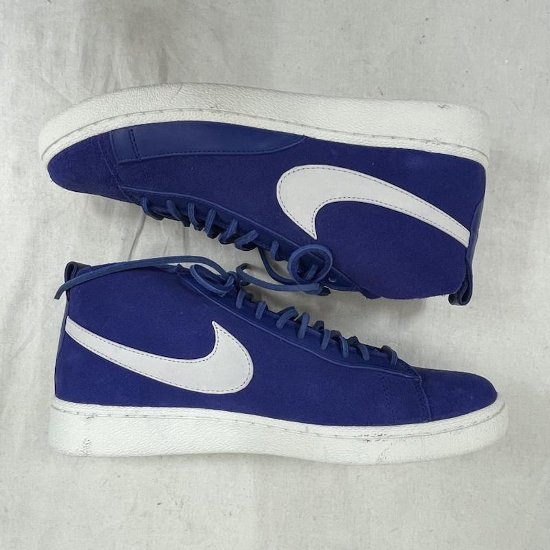 ナイキ NIKE スニーカー スニーカー BLAZER CHUKKA ブレザー チャッカ カップソール テッククラフト スウェード スニーカー 28.0cm ロゴ、文字 青 / ブルー / blue X 白 / ホワイト / white メンズ USED 古着 中古 50154841