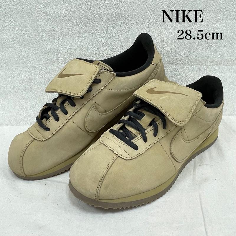 ナイキ NIKE スニーカー スニーカー CORTEZ LTR SE IM8057-297 コルテッツ レザー ローカット スニーカー モールスコード 28.5cm ロゴ、文字 ベージュ / ベージュ / beige X 黒 / ブラック / black メンズ USED 古着 中古 50154843