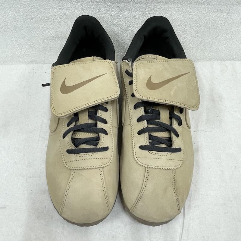 ナイキ NIKE スニーカー スニーカー CORTEZ LTR SE IM8057-297 コルテッツ レザー ローカット スニーカー モールスコード 28.5cm ロゴ、文字 ベージュ / ベージュ / beige X 黒 / ブラック / black メンズ USED 古着 中古 50154843