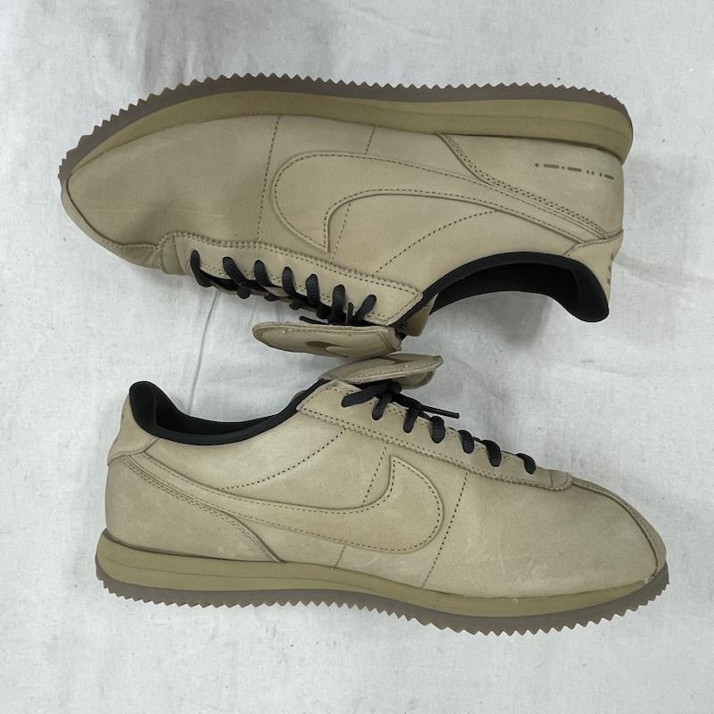 ナイキ NIKE スニーカー スニーカー CORTEZ LTR SE IM8057-297 コルテッツ レザー ローカット スニーカー モールスコード 28.5cm ロゴ、文字 ベージュ / ベージュ / beige X 黒 / ブラック / black メンズ USED 古着 中古 50154843