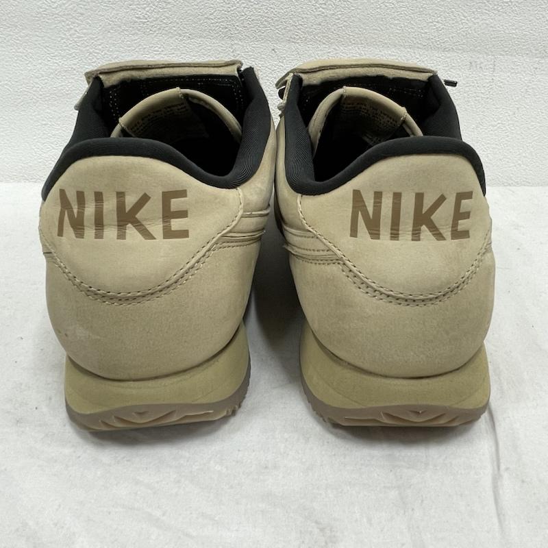 ナイキ NIKE スニーカー スニーカー CORTEZ LTR SE IM8057-297 コルテッツ レザー ローカット スニーカー モールスコード 28.5cm ロゴ、文字 ベージュ / ベージュ / beige X 黒 / ブラック / black メンズ USED 古着 中古 50154843