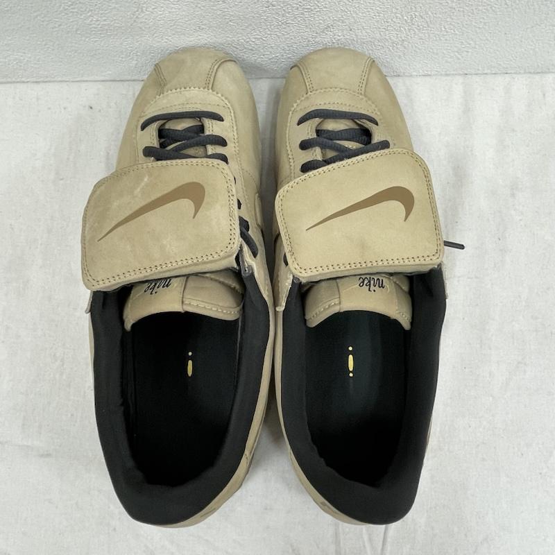 ナイキ NIKE スニーカー スニーカー CORTEZ LTR SE IM8057-297 コルテッツ レザー ローカット スニーカー モールスコード 28.5cm ロゴ、文字 ベージュ / ベージュ / beige X 黒 / ブラック / black メンズ USED 古着 中古 50154843