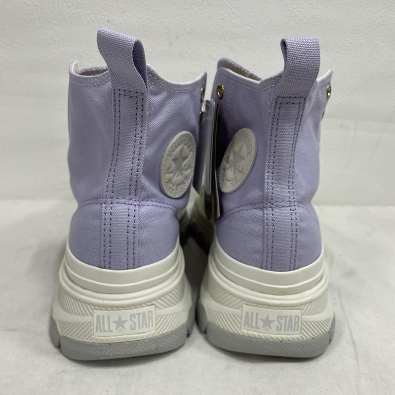 コンバース CONVERSE スニーカー スニーカー ALL STAR オールスター ハイカット スニーカー TREKWAVE トレックウェーブ 厚底 25.0cm 無地 X ロゴ、文字 紫 / パープル / purple X 白 / ホワイト / white レディース USED 古着 中古 50154851
